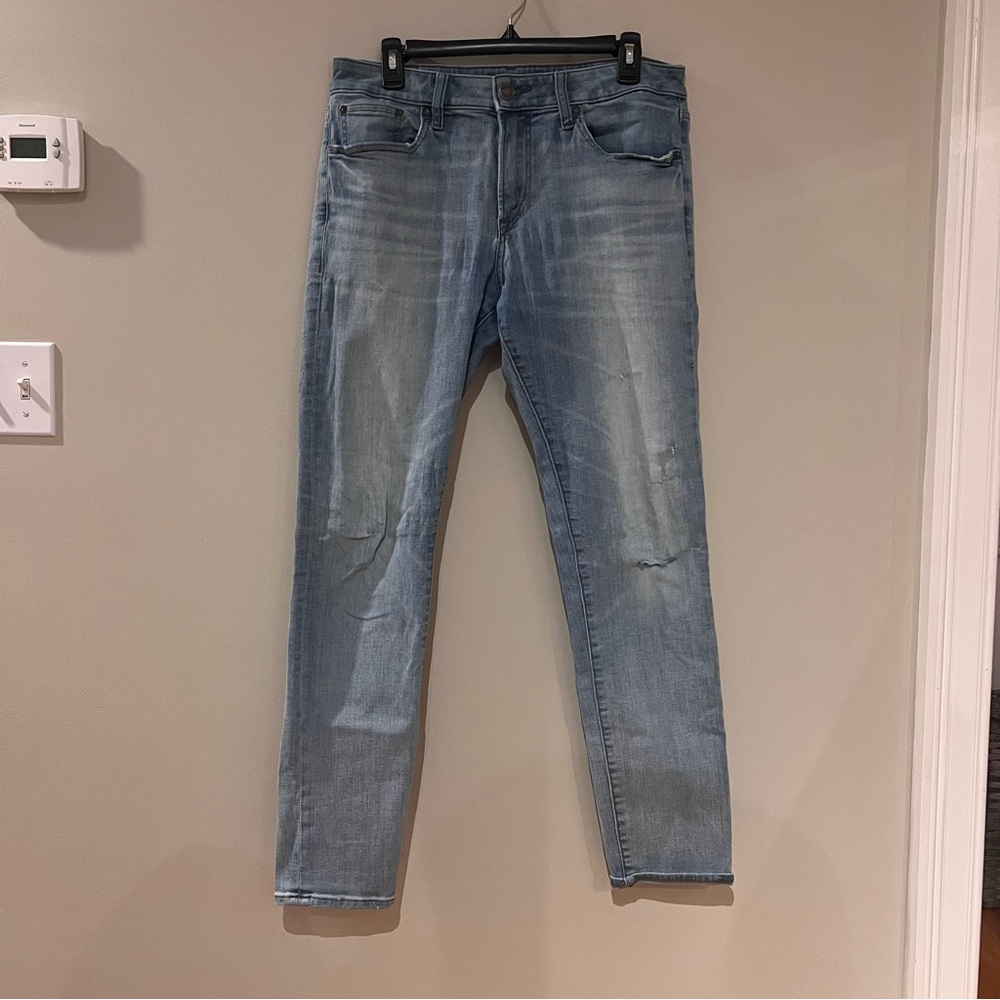 Express Men’s Light Wash Skinny Jeans 32 X 32